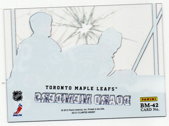  2012-13 Limited Board Members Die Cut #42 Doug Gilmour /25
