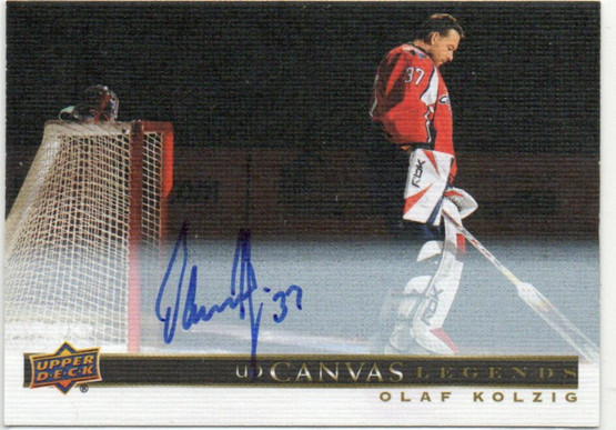  2020-21 SP Signature Legends UD Canvas Legends Autographs #C48 Olaf Kolzig E