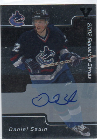  2001-02 BAP Signature Series Autographs #51 Daniel Sedin V