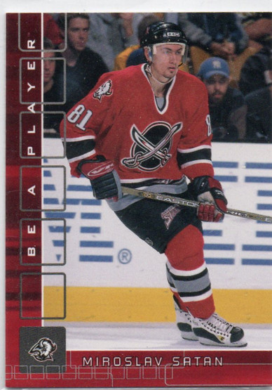  2001-02 BAP Memorabilia Ruby #89 Miroslav Satan /200