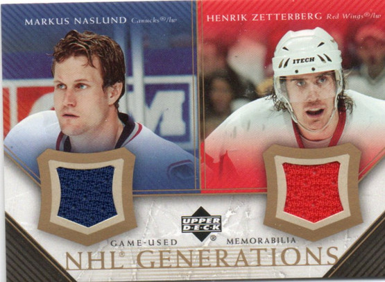 2005-06 Upper Deck NHL Generations #DNZ Markus Naslund/Henrik Zetterberg