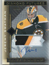  2021-22 Black Diamond Diamond Futures Relic Autographs #BDFJS Jeremy Swayman /25