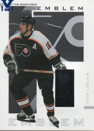  2002-03 ITG Used Emblems #E26 John LeClair VAULT 1/1