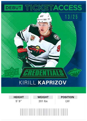 2021-22 Upper Deck Credentials Hockey - Hobby Box