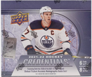 2021-22 Upper Deck Credentials Hockey - Hobby Box