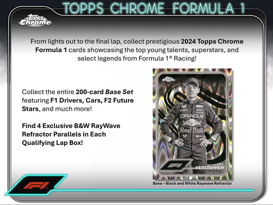 2024 Topps Chrome Formula 1 Qualifying Lap Hobby, irtopussi 1kpl