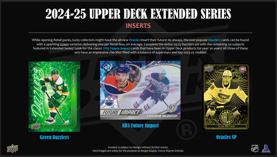 2024-25 Upper Deck Extended Series Hockey Blaster Box