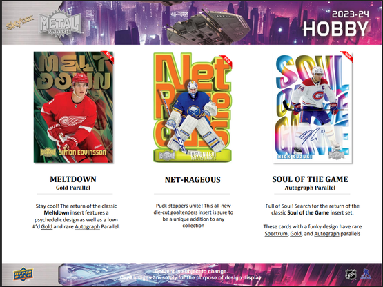 2023-24 Upper Deck Skybox Metal Universe Hockey 5-Pack Blaster Box 