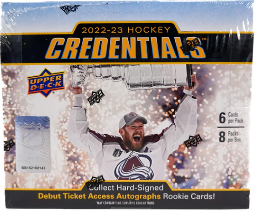  2022-23 Upper Deck Credentials Hockey Hobby Box