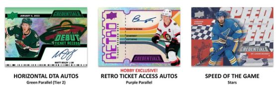  2022-23 Upper Deck Credentials Hockey Hobby Box