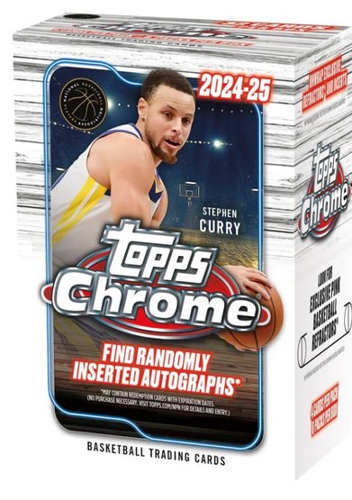 2024-25 Topps Chrome Basketball 8-Pack Blaster Box