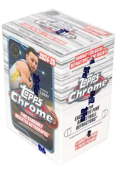 2024-25 Topps Chrome Basketball 8-Pack Blaster Box