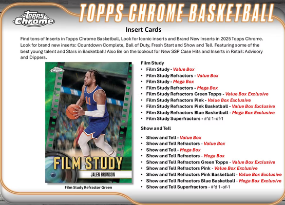 2024-25 Topps Chrome Basketball 8-Pack Blaster Box