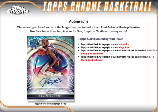 2024-25 Topps Chrome Basketball 8-Pack Blaster Box