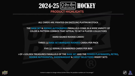  2024-25 O-Pee-Chee Platinum Hobby Box