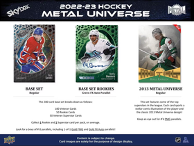 2022-23 Upper Deck SkyBox Metal Universe Hockey Hobby, irtopussi 1kpl