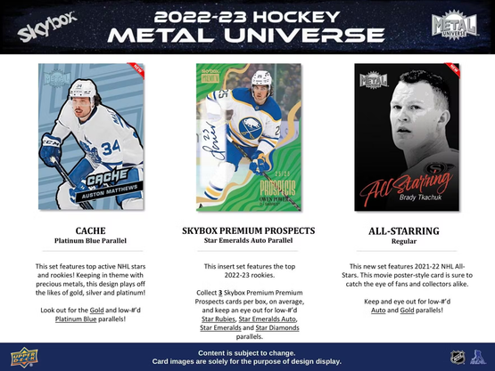 2022-23 Upper Deck SkyBox Metal Universe Hockey Hobby Box