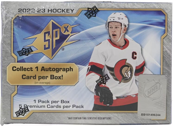 2022-23 Upper Deck SPx Hockey Hobby Box