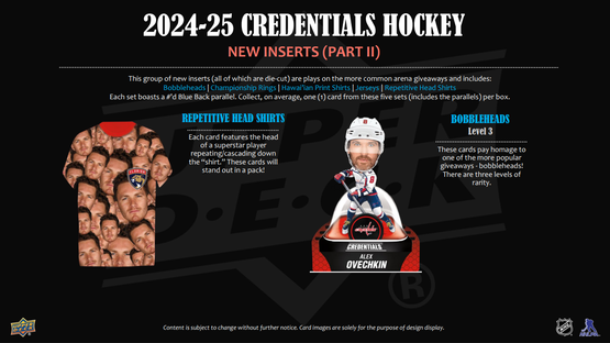 2024-25 Upper Deck Credentials Hockey Hobby, loose pack 1pcs