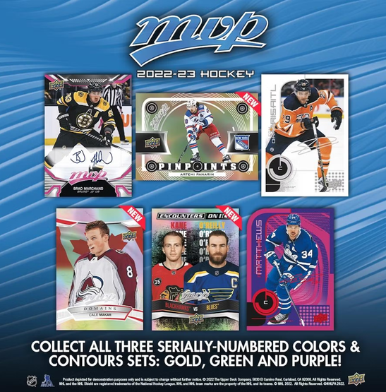 2022-23 Upper Deck MVP Hockey Hobby, irtopussi 1kpl