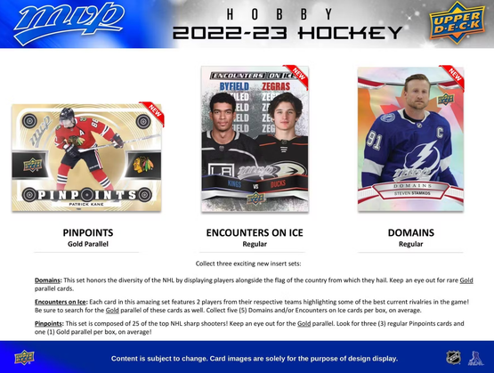 2022-23 Upper Deck MVP Hockey Hobby, irtopussi 1kpl