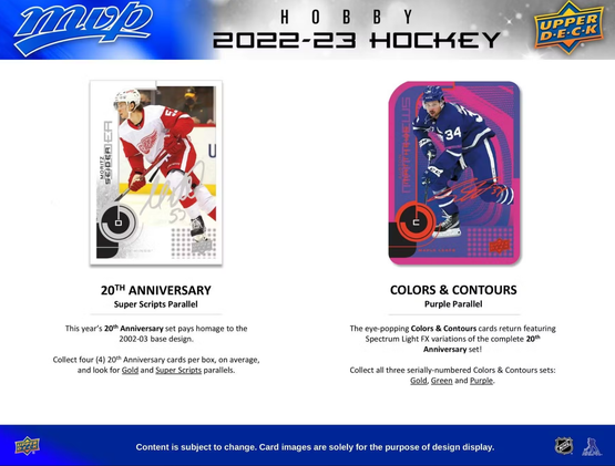 2022-23 Upper Deck MVP Hockey Hobby, irtopussi 1kpl