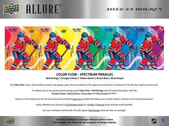 2022-23 Upper Deck Allure Hockey Hobby, loose pack 1pcs