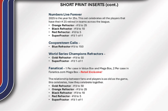 2025 Topps Chrome Baseball Mega Box