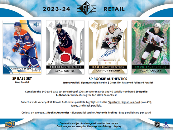 2023-24 Upper Deck SP Hockey 8-Pack Blaster Box