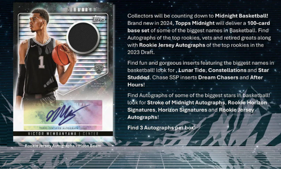 2023-24 Topps Midnight Basketball Hobby Box