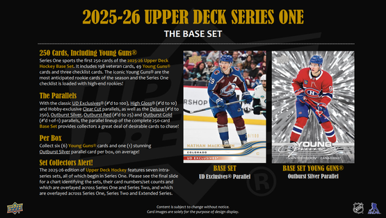 2025-26 Upper Deck Series 1 Hockey Hobby Box