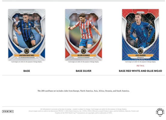 2025 Panini Prizm FIFA Club World Cup Soccer Mega Box