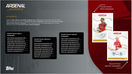 2023-24 Topps Arsenal FC Forever Soccer Hobby Box THIS PRODUCT HAS FREE SHIPPING IN FINLAND