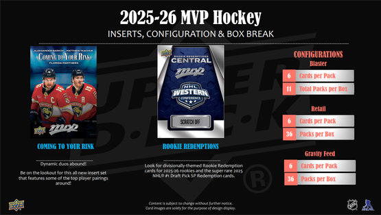 2025-26 Upper Deck MVP Hockey Blaster Box