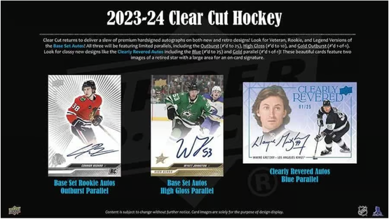 2023-24 Upper Deck Clear Cut Hockey Hobby Box