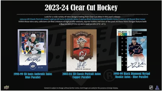 2023-24 Upper Deck Clear Cut Hockey Hobby Box