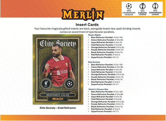 2024-25 Topps Merlin UEFA Club Competitions Soccer 7-Pack Blaster Box