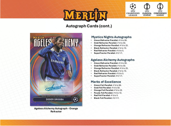 2024-25 Topps Merlin UEFA Club Competitions Soccer 7-Pack Blaster Box