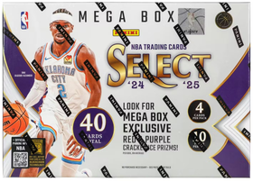2024-25 Panini Select Basketball Mega Box - Red & Purple Cracked Ice Prizms