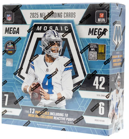 2025 Panini Mosaic Football Mega Box – Reactive Purple Parallels