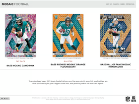 2025 Panini Mosaic Football Mega Box – Reactive Purple Parallels