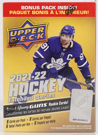 2021-22 Upper Deck NHL Extended 6-Pack Blaster Box