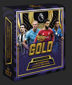 2025-26 Topps Premier League Gold Soccer Hobby Box --> FREE SHIPPING IN FINLAND