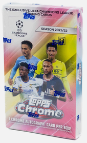 2021-22 Topps Chrome UEFA Club Competitions Soccer Hobby Box