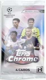 2021-22 Topps Chrome UEFA Club Competitions Soccer Hobby, irtopussi 1kpl