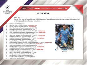 2021-22 Topps Chrome UEFA Club Competitions Soccer Hobby Box