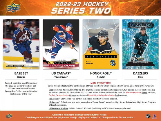 2022-23 Upper Deck NHL Series 2 Blaster Box