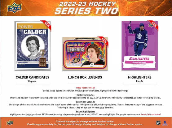 2022-23 Upper Deck NHL Series 2 Blaster Box