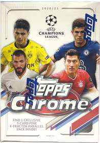 2020-21 Topps Chrome UEFA Champions League Soccer Blaster Box