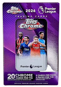 2026 Topps Chrome Premier League Tin Box